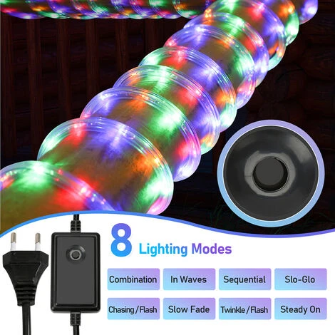 Randaco Luce A Corda LED, Luce A Corda, Per Esterni/interni, Lanterna A Stecca, Luce A Corda 20M RGB 7 Randaco Luce A Corda LED, Luce A Corda, Per Esterni/interni, Lanterna A Stecca, Luce A Corda 20M RGB - immagine 5