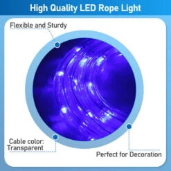 Randaco LED Corda Luce Fata Luci Catena Luminosa All'aperto/interno Lanterna Stecca 30M Blu -Armonia Decor 57705595 4