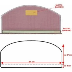 Tappeto Copri Gradini Salva Scalino Scala Adesivo Antiscivolo Vintage 100% Made In Italy - Arancione -Armonia Decor 58297170 2