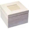 RAYHER - BOX CON SPAZIO FOTO SU COPERCHIO 12x12x8,2CM - IN LEGNO GREZZO -Armonia Decor 58385148 1