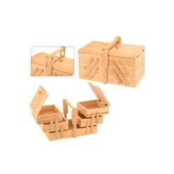 Excellent Costurero Madera Pino 30x15x15 Cm