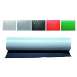 Tappeto Bollato A Bolle In Pvc, Spessore Mm 1 - Mt. 1 X 25 Antracite 1 Rotolo