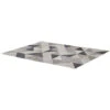 HOMCOM Tappeto Moderno Pelo Corto Con Triangoli In Poliestere Per Interni, 200x140cm, Grigio Nero E Bianco -Armonia Decor 59116259 1