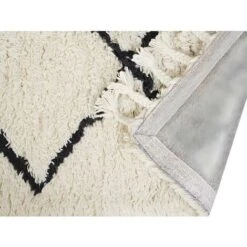 Tappeto Stile Berbero 100% Lana 200x290 Cm Beige E Nero - MARCUS -Armonia Decor 59284596 3