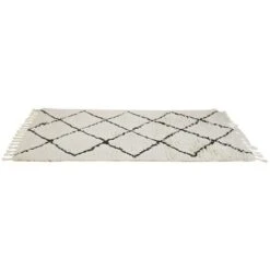 Tappeto Stile Berbero 100% Lana 200x290 Cm Beige E Nero - MARCUS -Armonia Decor 59284596 4