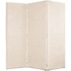 EVERGREENWEB Paravento Pieghevole Di Design|Pannello Divisorio Per Ambienti, Per Casa, Hotel, Ufficio, Bar|Separ‚ Struttura Legno, Divisorio Richiudibile Pieghevole 3 Moduli 180x190 Cm|col. Beige