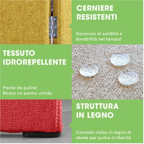 EVERGREENWEB Paravento Pieghevole Di Design|Pannello Divisorio Per Ambienti, Per Casa, Hotel, Ufficio, Bar|Separ‚ Struttura Legno, Divisorio Richiudibile Pieghevole 3 Moduli 180x190 Cm|col. Beige 4 EVERGREENWEB Paravento Pieghevole Di Design|Pannello Divisorio Per Ambienti, Per Casa, Hotel, Ufficio, Bar|Separ‚ Struttura Legno, Divisorio Richiudibile Pieghevole 3 Moduli 180x190 Cm|col. Beige - immagine 2