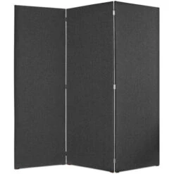 EVERGREENWEB Paravento Pieghevole Di Design|Pannello Divisorio Per Ambienti, Per Casa, Hotel, Ufficio, Bar|Separ‚ Struttura Legno, Divisorio Richiudibile Pieghevole 3 Moduli 180x190 Cm|col. Antracite