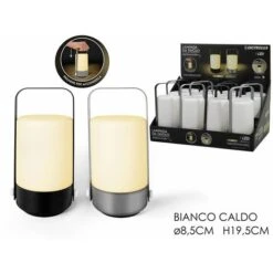 LANTERNA PUSH B/O DIAM. CM.8,5X19,5h 2 ASS.