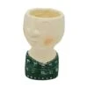 Baroni Home Vaso In Ceramica Di Design Con Volto. Vaso Con Pianta Artificiale Inclusa. Soprammobile Moderno Dipinto A Mano. Statuetta Da Interno O Esterno - Vestito Tiffany -Armonia Decor 59728097 1