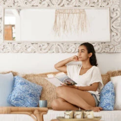 Relaxdays Portacandele, Vassoio E Vasetti, Centrotavola, Con 3 Candeline, Look Legno, Cuori, Fiocchi, Pietre, Naturale -Armonia Decor 60086970 3