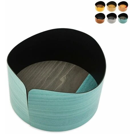 Contenitore Portaoggetti Svuotatasche Legno Design Moderno Nelumbo M Colore: Grigio Scuro 3 Contenitore Portaoggetti Svuotatasche Legno Design Moderno Nelumbo M Colore: Grigio Scuro