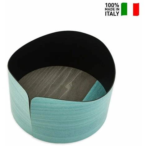 Contenitore Portaoggetti Svuotatasche Legno Design Moderno Nelumbo M Colore: Grigio Scuro 5 Contenitore Portaoggetti Svuotatasche Legno Design Moderno Nelumbo M Colore: Grigio Scuro - immagine 3