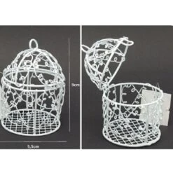 Trade Shop - 36 Bomboniera Gabbia Lanterna Porta Confetti Comunione Matrimonio Promessa