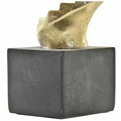 Statua Decorativa DKD Home Decor Dorato Resina Grigio Scuro Scala Moderno (14 X 14 X 41,5 Cm) 4 Statua Decorativa DKD Home Decor Dorato Resina Grigio Scuro Scala Moderno (14 X 14 X 41,5 Cm) - immagine 2