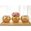 Set Di 3 Vasi Rotondi Vaso In Oro Vaso In Argento Vaso In Oro Rosa Vaso Da Tavolo Vaso Per Feste Vaso Per Matrimoni Centrotavola -Armonia Decor 61179153 1