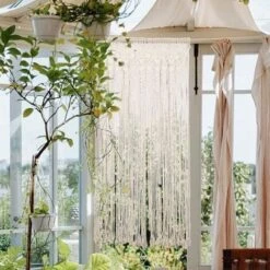 Arazzo Macrame Da Parete: Arazzo Da Parete In Cotone Tende Macramè Decorativo Tessuto Cotone Arte Moderna Boho Chic Per Casa Camera Soggiorno Festa Nozze 180x90cm 9 Arazzo Macrame Da Parete: Arazzo Da Parete In Cotone Tende Macramè Decorativo Tessuto Cotone Arte Moderna Boho Chic Per Casa Camera Soggiorno Festa Nozze 180x90cm -Armonia Decor 62610924 3