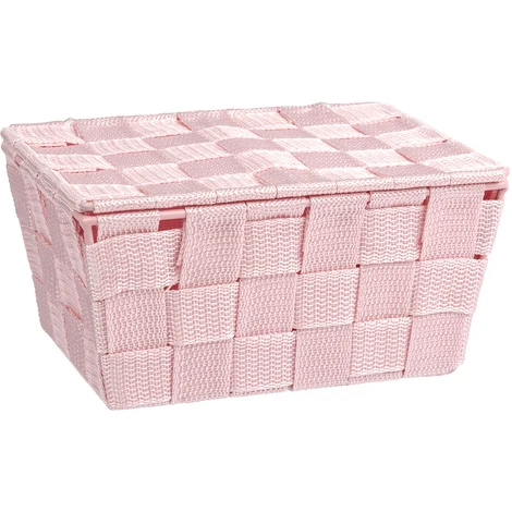 Wenko Cestino Con Coperchio 19x10x14cm Adria Rosa 4 Wenko Cestino Con Coperchio 19x10x14cm Adria Rosa - immagine 2