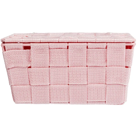 Wenko Cestino Con Coperchio 19x10x14cm Adria Rosa 5 Wenko Cestino Con Coperchio 19x10x14cm Adria Rosa - immagine 3