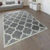 Paco Home Tappeto Di Design Soggiorno Tappeto Tessuto Piatto Moderno Moda Tappeto In Grigio Bianco 60x100 Cm
