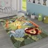 Paco Home Tappeto Per Bambini Giungla Con Animali Verde 133 Cm Quadrato -Armonia Decor 64005759 1