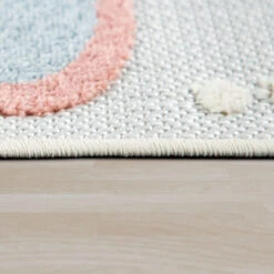 Paco Home Tappeto Bambini Cameretta Tappeto Da Gioco Ragazza 3D Fiori Farfalle Colorato 80x150 Cm