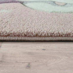 Paco Home Tappeto Per Bambini Arcobaleno Unicorno Pastello Rosa Ø 120 Cm Tondo -Armonia Decor 64009496 4