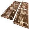 Paco Home Set Tappeti Guide Motivo Retro 3 Pz.- Marrone, Beige, Panna 2 Pezzi 60x100 1 Pezzo 70x250 -Armonia Decor 64011255 1
