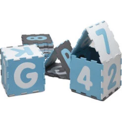 Paco Home Tappeto Puzzle Bambini Da Gioco Schiuma Bebè Ragazzi Numeri Lettere Pastello Blu 32x32 Cm X 36 Pezzi 11 Paco Home Tappeto Puzzle Bambini Da Gioco Schiuma Bebè Ragazzi Numeri Lettere Pastello Blu 32x32 Cm X 36 Pezzi -Armonia Decor 64011511 5