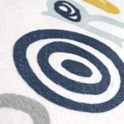 Paco Home Tappeto Bambini Cameretta Da Gioco Bebè Diamanti Stelle Grigio Blu Bianco 80 Cm Tondo -Armonia Decor 64011881 3