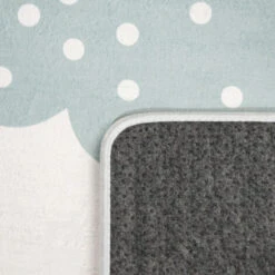 Paco Home Tappeto Bambini Cameretta Da Gioco Bebè Diamanti Stelle Grigio Blu Bianco 80 Cm Tondo -Armonia Decor 64011881 4