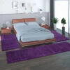 Paco Home Parure Scendiletto Set Di Runner 3 Pezzi Tappeto Shaggy Tappeto Runner Porpora 2 Pezzi 60x100 1 Pezzo 70x250 -Armonia Decor 64012406 1