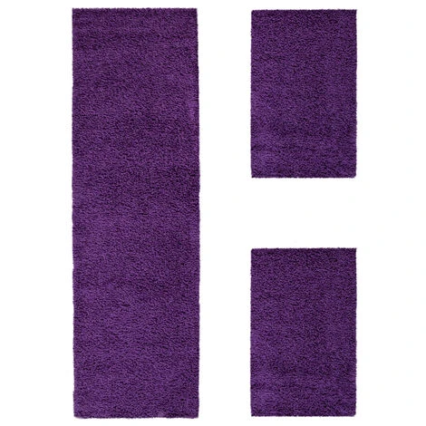 Paco Home Parure Scendiletto Set Di Runner 3 Pezzi Tappeto Shaggy Tappeto Runner Porpora 2 Pezzi 60x100 1 Pezzo 70x250 4 Paco Home Parure Scendiletto Set Di Runner 3 Pezzi Tappeto Shaggy Tappeto Runner Porpora 2 Pezzi 60x100 1 Pezzo 70x250 - immagine 2