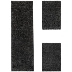 Paco Home Parure Scendiletto Set Di Runner 3 Pezzi Tappeto Shaggy Tappeto Runner Antracite 2 Pezzi 60x100 1 Pezzo 70x250 9 Paco Home Parure Scendiletto Set Di Runner 3 Pezzi Tappeto Shaggy Tappeto Runner Antracite 2 Pezzi 60x100 1 Pezzo 70x250 -Armonia Decor 64012772 3