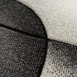 Paco Home Tappeto Di Design Moderno Astratto Effetto A Onde Taglio Sagomato In Grigio Antracite 60x110 Cm -Armonia Decor 64013350 4