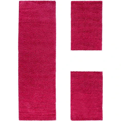 Paco Home Parure Scendiletto Set Di Runner 3 Pezzi Tappeto Shaggy Tappeto Runner Rose 2 Pezzi 70x140 1 Pezzo 70x250 4 Paco Home Parure Scendiletto Set Di Runner 3 Pezzi Tappeto Shaggy Tappeto Runner Rose 2 Pezzi 70x140 1 Pezzo 70x250 - immagine 2