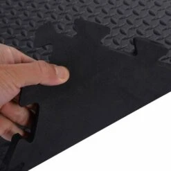 GIANTEX - 12 Pezzi Tappetino Puzzle Fitness Tappeto Protettivo In Schiuma Eva Con Tessere A Incastro Per Palestra Ginnastica 60 X 60 Cm (nero) 9 GIANTEX - 12 Pezzi Tappetino Puzzle Fitness Tappeto Protettivo In Schiuma Eva Con Tessere A Incastro Per Palestra Ginnastica 60 X 60 Cm (nero) -Armonia Decor 64522108 3