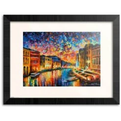 Stampa Incorniciata 30x40 Cm Venezia Leonid Afremov