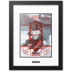 Stampa Incorniciata 30x40 Cm Cm Monopoly Skateboarding