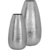 Vaso H.31,5 E 40,5 Cm In Alluminio Argento - Lotto Di 2 - VALJEVO -Armonia Decor 65607628 1