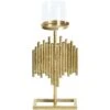Portacandele Moderno In Metallo E Vetro Color Oro 47 Cm Nias 2 Portacandele Moderno In Metallo E Vetro Color Oro 47 Cm Nias -Armonia Decor 65619090 1