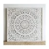 DECORAZIONE DA PARETE MAYA RETT.BIANCO ANT 110X110 -Armonia Decor 65680967 1