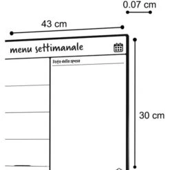 Lavagna Magnetica Bianca 43x30 In Alluminio Frigorifero Pennarelli Cancellabili 11 Lavagna Magnetica Bianca 43x30 In Alluminio Frigorifero Pennarelli Cancellabili -Armonia Decor 66360898 5