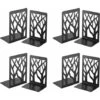 Fermalibri, Fermalibri, Fermalibri Per Scaffali, Fermalibri Per Scaffali, Fermalibri, Fermalibri Per Libri Pesanti, Supporto Per Mensole Decorativo Per La Casa, 4 Paia Di Fermalibri In Metallo Nero, F -Armonia Decor 66559844 1