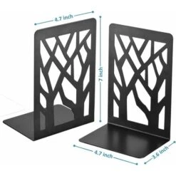 Fermalibri, Fermalibri, Fermalibri Per Scaffali, Fermalibri Per Scaffali, Fermalibri, Fermalibri Per Libri Pesanti, Supporto Per Mensole Decorativo Per La Casa, 4 Paia Di Fermalibri In Metallo Nero, F -Armonia Decor 66559844 5