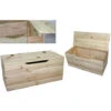 Baule In LEGNO DI PINO NATURALE Cm 73X35X33 CASSAPANCA PANCA Tirolese