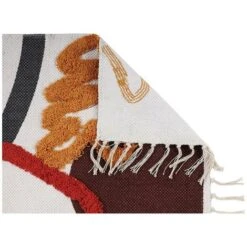 Tappeto Scendiletto A Rilievo 60 X 110 Cm In Cotone Stampato Multicolore - PALMAS 9 Tappeto Scendiletto A Rilievo 60 X 110 Cm In Cotone Stampato Multicolore - PALMAS -Armonia Decor 67371890 3