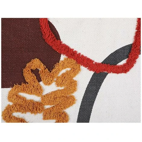 Tappeto Scendiletto A Rilievo 60 X 110 Cm In Cotone Stampato Multicolore - PALMAS 6 Tappeto Scendiletto A Rilievo 60 X 110 Cm In Cotone Stampato Multicolore - PALMAS - immagine 4