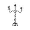 N/A CANDELIERE A 3 POSTI H39CM ARGENTO IN ALLUMINIO -Armonia Decor 67887091 1