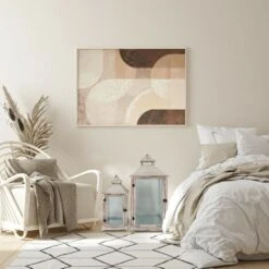 Rebecca Mobili Set 2 Lanterne Metallo Pvc Legno Chiaro Retro 72x32x27 -Armonia Decor 69481567 3